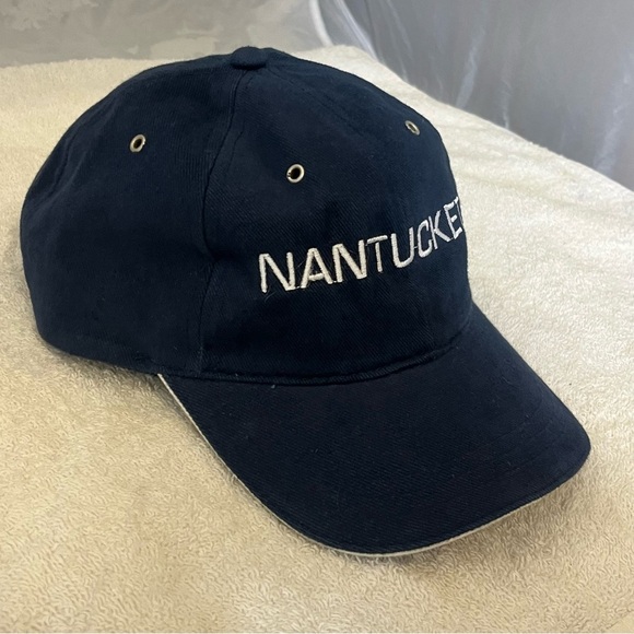 Navy Blue Nantucket ACK Adjustable Cotton Ball Cap NWOT - Picture 12 of 15